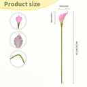 GrainBuds Calla Lily Artificial Flowers 16 PCS 25" Real Touch Long Stem Faux Calla Lillies for DIY Wedding Bouquet Party Home Decor (Pink)