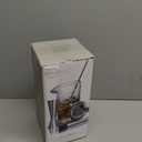 LIGHTEN LIFE Cocktail Mixing Glass Set,Bar Mixing Set with 20oz Crystal Thick Bottom Glass, Spoon, Jigger, Strainer and Muddle,5 Pieces Cocktail Mixing Glass Kits Perfect for Amateurs and Bartenders