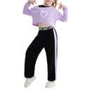 MIANZHI Girls 3 Piece Outfits Graphic Crop Top Camisole and Sweatpants Set Summer Workout Shirt Tank and Pants Overalls 11-12Y
