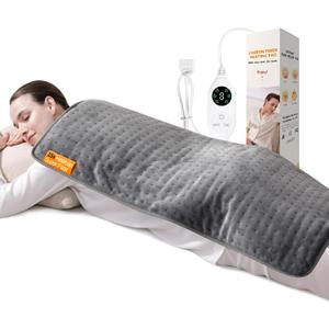 High-Heat Boost & Rapid Heat Up XL Heating Pad 40"x20" for Back/Neck/Shoulder Pain Relief, Full Body Electric Pad for Period Cramps/Sore Muscles, Deep Moist Heat (Summer Night Grey, 40"x20")
