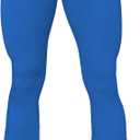 Sunzel Flare Leggings, Crossover Yoga Pants with Tummy Control, High-Waisted and Wide Leg (Blue)