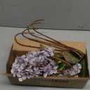 Fake Flowers Hydrangea Silk Flowers With Stems White Flowers Fake Flowers In Vase Hydrangea Artificial Flowers Winter Flowers Artificial For Decoration Vase Decor 24"Grayish Purple 8PCS Wthout Vase