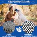 Adjustable Dog Muzzles, Anti Biting Barking Chewing Soft Mesh Dogs Muzzle, Breathable Pet Muzzle Suit for Small, Medium, Large Dog, Muzzle that Allow Dogs Drinking (Blue, Large)