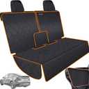 iBuddy Back Seat Cover for Tesla Model Y/3 with 2 PCS Door Protector Easy to Install Rear Seat Protector for Kids/Dogs Protects Car Seat from Messes No Chemical Smell Bench Seat Cover for Model Y/3