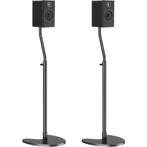 Mounting Dream Height Adjustable Speaker Stands Mounts, One Pair Floor Stands, Heavy Duty Base Extendable Tube, 11 LBS Capacity Per Stand, MAX 39" Height Adjustment MD5401 (Speakers Not Included)