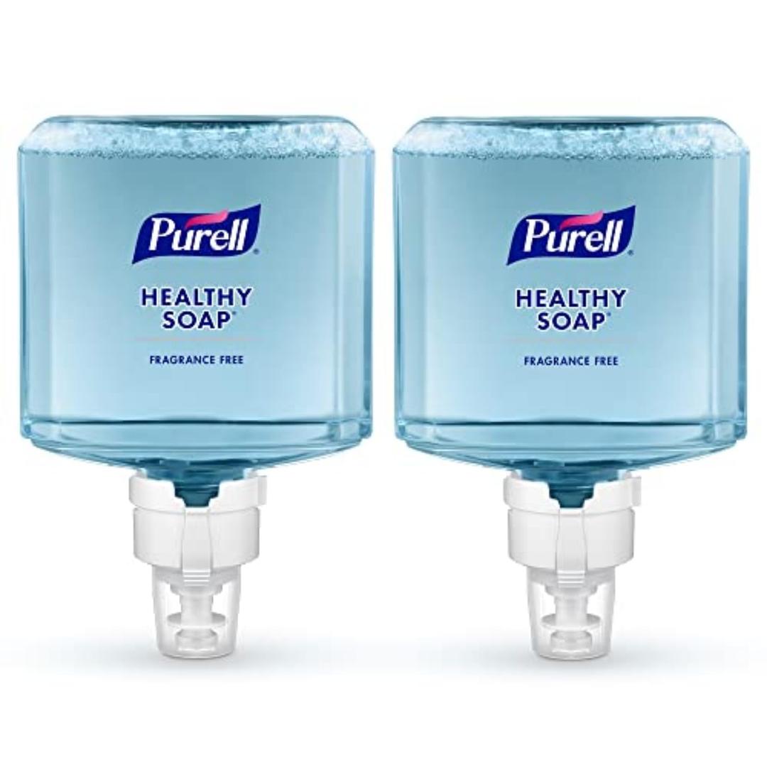 PURELL Brand HEALTHY SOAP Gentle and Free Foam, Fragrance Free, 1200 mL Refill for PURELL ES8 Automatic Soap Dispenser (Pack of 2) - 7772-02 - Manufactured by GOJO, Inc.