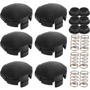 X472000070 Head Trimmer Weed Speed Feed Cap 400 (6*Head Trimmer Cap, 6*Springs, 6*Spring Cap)