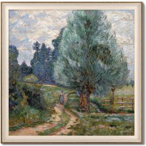 LAIART Framed canvas wall art,tree canvas printing wall decor 12x12 in
