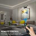 Modern LED Picture Light Dimmable 12.6 "Black Picture Light lampshade can Rotate up or Down 270 Degrees 3 Color Temperature Display Wall Art Light Battery Powered