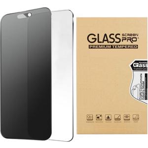 2 x 2 Pack 360 Privacy Matte Screen Protector for iPhone 16 Pro Max [6.9 inch] 9H Tempered Glass [Anti Spy] [Anti Fingerprints] 4Way Anti-Peeping Games Screen Cover (iPhone 16 Pro Max)