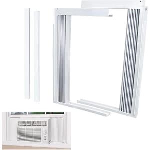 LBG Products Window Air Conditioner Side Panel and Frame Set,AC Accordion Filler Kit,Fits Most 12000BTU Window Air Conditioners,Window AC Side Panels