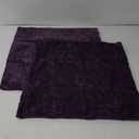 CaliTime Throw Pillow Covers Decorative 20 X 20 Inches Pack of 2 Cozy Chenille Cushion Cases for Couch Sofa Bed Living Room Home Plum Purple