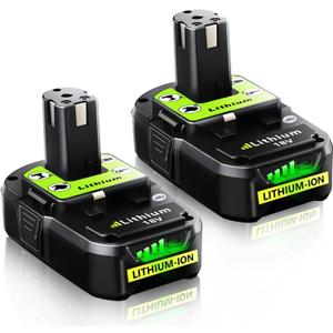 JAUKIST 4.0Ah Replacement for Ryobi 18V Battery 2 Pack