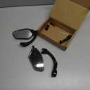 Adjustable Handlebar Bike Mirrors, Left & Right Bicycle Mirror Set, Universal Bike Mirrors, HD Shatterproof Mirror, 360 Rotatable, Compatible with MTB, E-bikes, Bicycle, Scooter, Black(1 Pair)