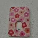 Shorogyt Compatible with Magsafe Wallet Magnetic Card Holder - Little Flower Phone Wallets for Women Girls Cute Pattern for iPhone 16/15/14/13/12 Series Slim for Apple Mag RFID Magnet, Fit 3 Cards