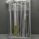 Regalo Safety 29-38.5" Baby Gate for Doorways & Bottom of Stairs, Pressure Mounted Baby Gate with Door for Babies, Toddlers & Pets, Tested & Safe for 30 Years, American Designed, American Owned, White
