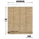 Lazblinds Adjustable Vertical Blinds - Woven Texture Paper Panel Blinds for Patio Doors & Room Dividers, Extendable Track (45 3/4" - 82 5/8" W), Trimmable to 96" H, SleekLoom Khaki