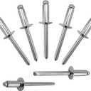 ALLCLEAN 45 Pcs 1/4" x 5/8" Stainless Steel Blind Pro Rivets,6.4 x 16mm Pop Rivets,Stainless Steel Grip and Stainless Steel Mandrel