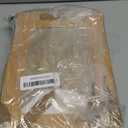 24 Pcs Brown Paper Gift Bags with Transparent Window, 9.84"x7.0"x5.12" Kraft Shopping Bags with Handles for Bouquet Christmas Birthdays Festivals Party Weddings Wrapping