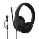 Belkin Sound Form Inspire Wired Over-Ear Headset for Kids, Online Learning & Travel w/Built-in Boom Mic, 85dB Safe Volume Limit - USB-C & 3.5mm - Compatible w/iPhone, iPad, Galaxy & More - Black
