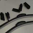 Rain-X 810329 Total Clear Beam Wiper Blades 22" & 22" Windshield Wipers for All-Weather Performance, Rubber Squeegee for Smooth Clean Wipe & Quiet Operation - 2 Pack Value