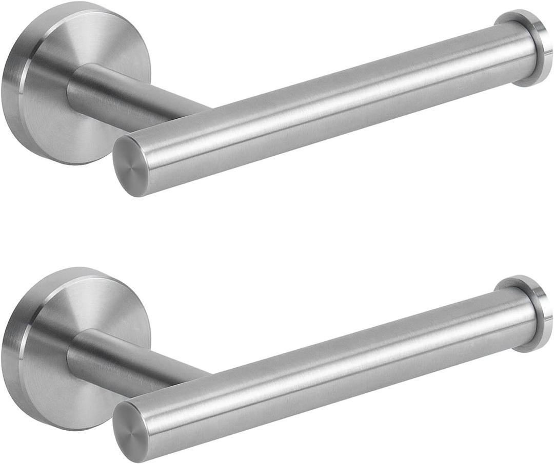 NearMoon Bathroom Toilet Paper Holder, Premium SUS304 Stainless Steel Rustproof Wall Mounted Toilet Roll Holder for Bathroom, Kitchen (2 Pack, Brushed Nickel) NearMoon Bathroom Toilet Paper Holder, Premium SUS304 Stainless Steel Rustproof Wall Mounted Toilet Roll Holder for Bathroom, Kitchen (2 Pack, Brushed Nickel)