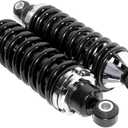 Rear Street Rod Coil Over Shock SET Black Coated Springs (Spring Rate:400)