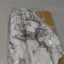 Walrus Round Vinyl Fitted Tablecloth with Flannel Backing Elastic Edge Design Table Cover Waterproof Oil-Proof PVC Table Cloth Stain-Resistant Best for 32"-36" Round (Marble)