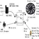 7 Inch Universal Slim Fan Push Pull Electric Radiator Cooling Fan 12V 80W Mount Kit Black Set of 2