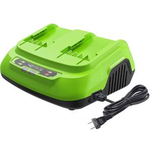 Greenworks 40V 8A Dual Port Rapid Charger(Genuine Greenworks Charger)