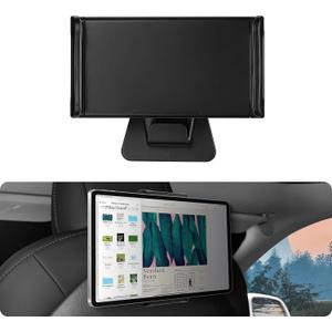 BASENOR 2025 Upgraded Tesla Model Y Model 3 Model S Model X LR/Plaid Tablet Holder Headrest Tablet Mount, 360 Adjustable Travel Rotation Tesla Car Headrest Stand Cradle Accessories