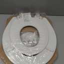 Mayfair NextStep2 Toilet Seat with Built-In Potty Training Seat, Slow-Close, Removable that will Never Loosen, Round, White