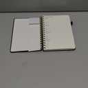 WEMATE Spiral Address Book with Alphabetical Tabs, Leather Password Book, Address Organizer Telephone Notebook Journal Keep Contact Safe Hardcover Large Print for Seniors Home Office 5.88.2, Black