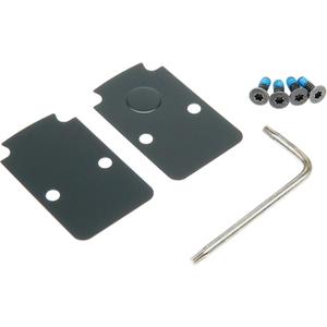 DPP Titanium Mounting Kit/Anti Flicker Sealing Plate Kit Compatible with Trijicon RMR/SRO Glock MOS and Springfield OSP Models (Black Gen2)