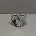 Silver Plated Heart Alloy Photo Frame 4 x 4