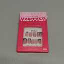 10pcs French Glam Press on Nails with Tools Kit, Short Duckbill Glossy Black French Tips, Rhinestones & 3D Flower Designs, Reusable & Easy Apply for Parties & Special Events (Size M) (#588)