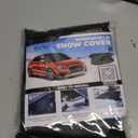 EcoNour Windshield Cover for Ice and Snow - Universal Fit for Car, SUV, Truck, Heavy Duty 600D Oxford Fabric Frost Protector for Ice & Sleet, Includes Anti-Theft Straps, Medium (69"x42")