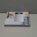 Fuzion Food Scale, 1g/0.1oz Digital Kitchen Scale - 22lb, 7 Units, Tare & PCS, Rechargeable Power, Tempered Glass & Stainless Steel - Food Weight Scale Grams and Ounces for Cooking, Baking (Piece Counting, Silver LCD)