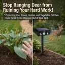 2026 Sonic Fortress Pro Deer Repellent Devices Solar Ultrasonic Animal Repellent with Motion Sensor,Squirrel Fortress Pro Raccoon Repellent to Scare Cat Skunk Rabbit Out of Yard Garden Plants 4Pack