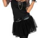 fun shack 80s Pop Star Costumes for Women, Vintage Pop Star Outfit, 80s Halloween Party Costume for Women M/S