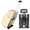 Aluminum Folding Hand Trucks,Small Folding Hand Truck Dolly with 2 Wheels,Collapsible Cart Portable Dolly,Lightweight Travel Hand Truck/Heavy Duty Moving Dolly for Airport Travel Moving Use