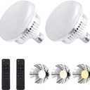 Skytex 2Pack 135W Photography Light Bulb Dimmable Tricolor LED Bulbs 2700-6400K Colour Temperatures Softbox Bulb in E27 Socket for Photography Photo Video Studio Lighting