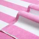 LULUHOME Large Oversized Beach Towel - Big Cotton 36 x 70 Inch Striped Pool Towel, Large Cabana Soft Swimming Towel for Adult Men Women,Pink