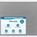 Expandable Window Screen, Adjustable Window Screen (18" H x 25" - 49" W), 1 Pack【18" H x 25" - 49" W】