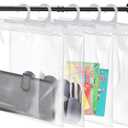 Hanging Storage Bags 24 Pack, Large Hook 10 x 12.5-inch Clear Plastic Bags for Classroom, Library and Pharmacy Use