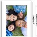Americanflat 17x23 Picture Frame with Polished Plexiglass - Use as 13x19 Frame with Mat or Display 17x23 Photo Without Mat - Streamline Collection - Thin Border Picture Frames for Wall - White