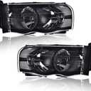 G-PLUS Headlights Assembly Fit Dodge Ram 1500 2002 2003 2004 2005