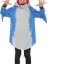 Spooktacular Creations Halloween Shark Costume Kids, Shark Boy Costume Gray Blue with Fin Tail for Halloween Dress Up Party (Blue, M)