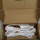 PLUGTUL Indoor Extension Cord 3 FT, 2 Prong White Extension Cord, 3 Polarized Outlets with Safety Cap Protect for Home Office, 16/2 SPT-2 ETL Listed, 3 Pack