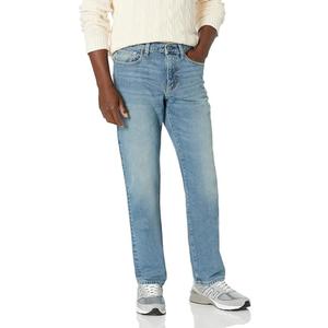 Amazon Essentials Men's Straight-Fit Stretch Jean - Discontinued Colors, Light Wash, 29W x 30L